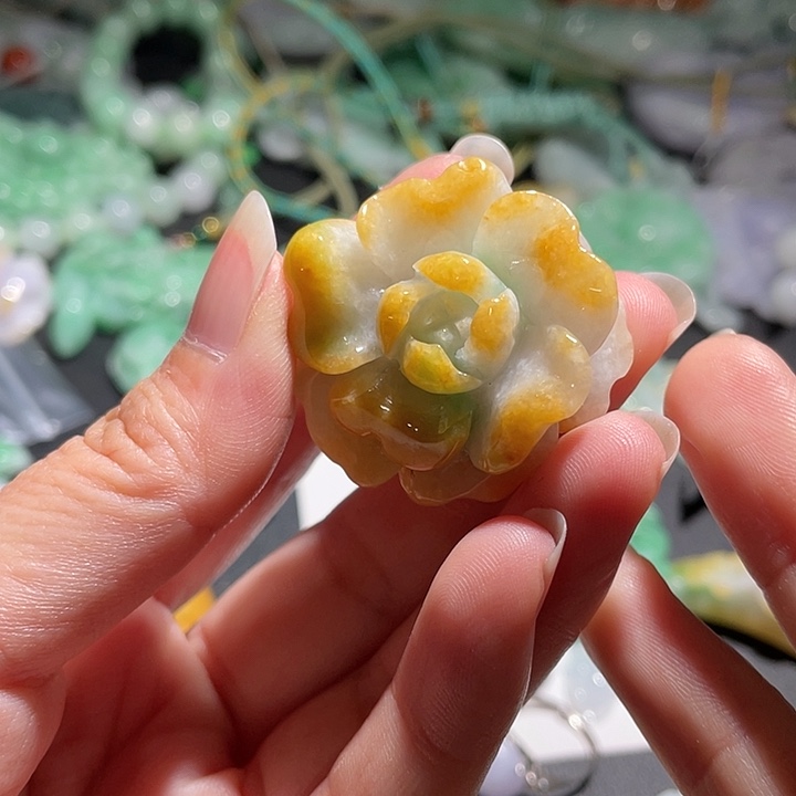 颈饰未镶嵌翡翠天