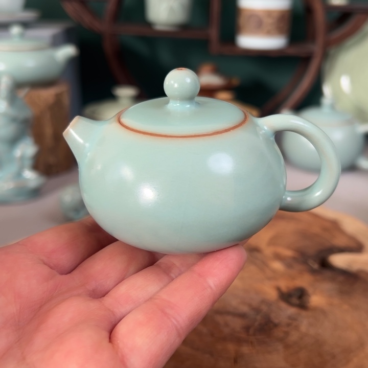 杯仿古釉手工小西施微瑕