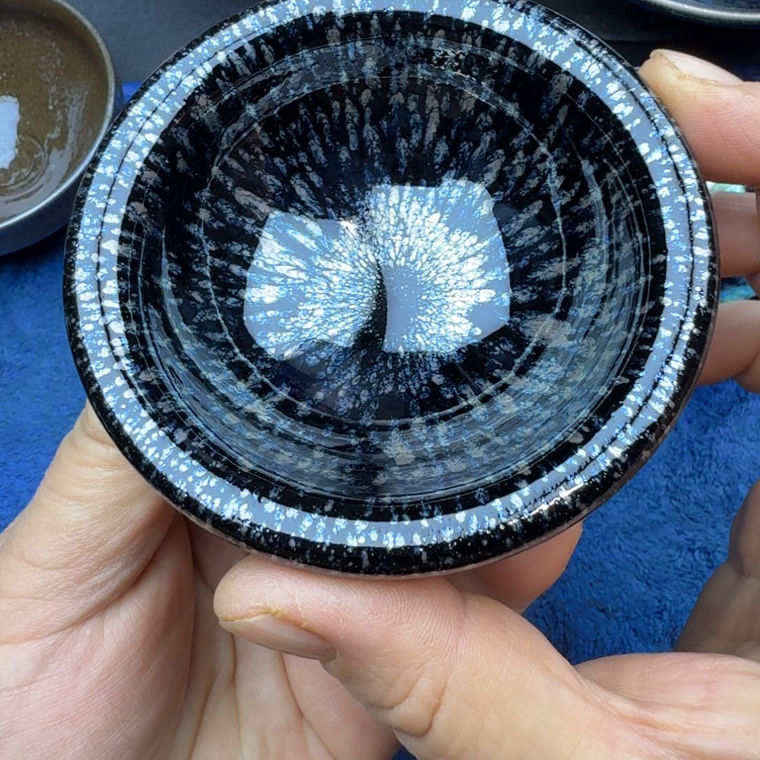 茶盏秦国凤高铁胎厚唇平口