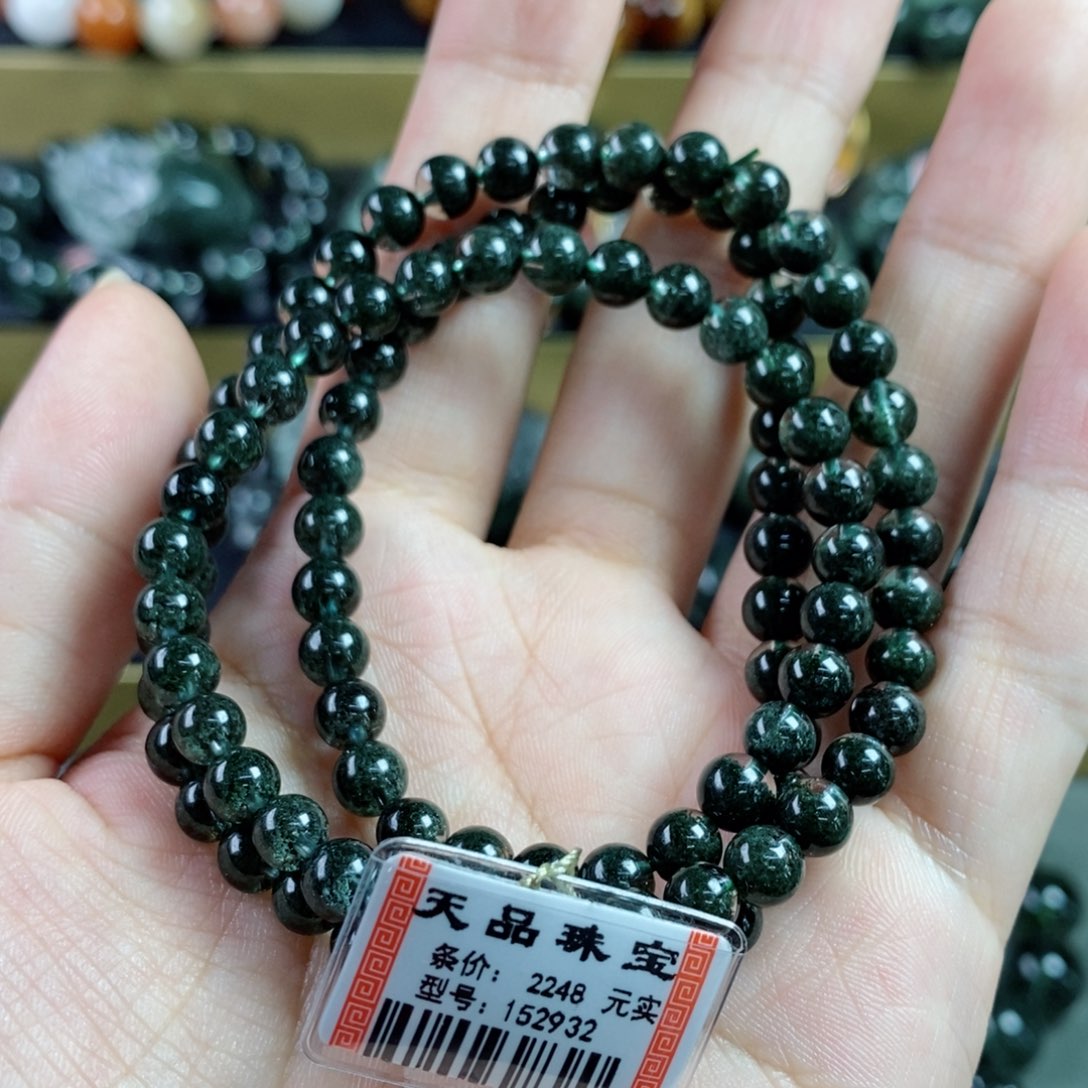 水晶手串未镶嵌绿幽灵152932