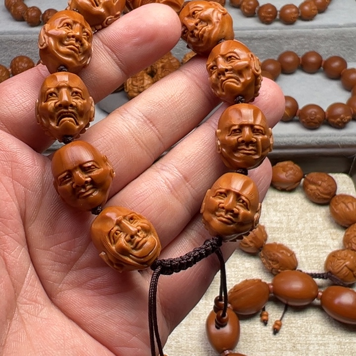 手串橄榄核橄榄核雕工艺制作