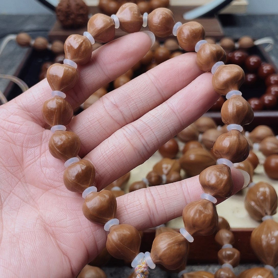 橄榄核手串/手链13尺寸老树铁核手持18颗籽