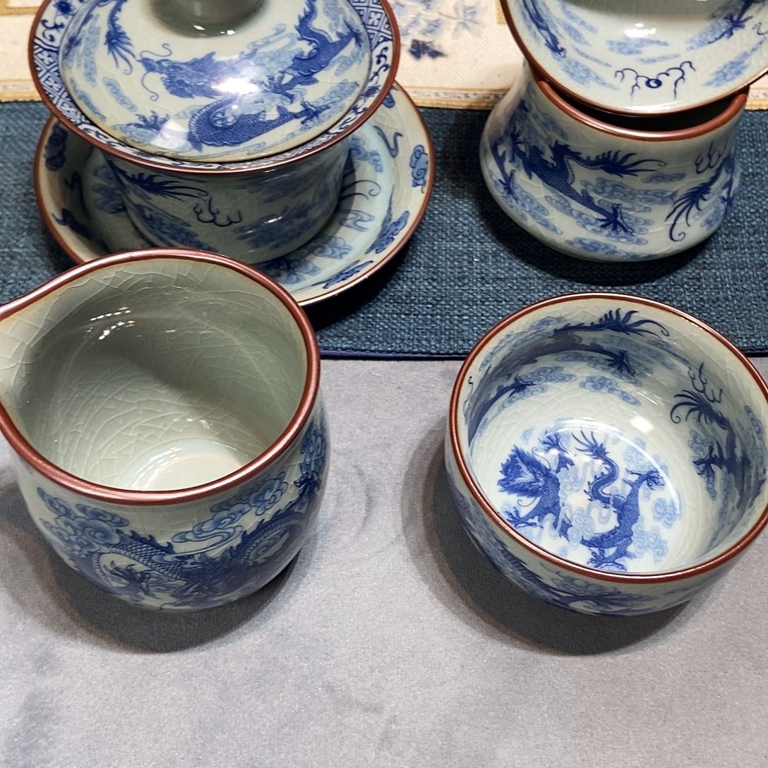 陶简装家用陶瓷茶具