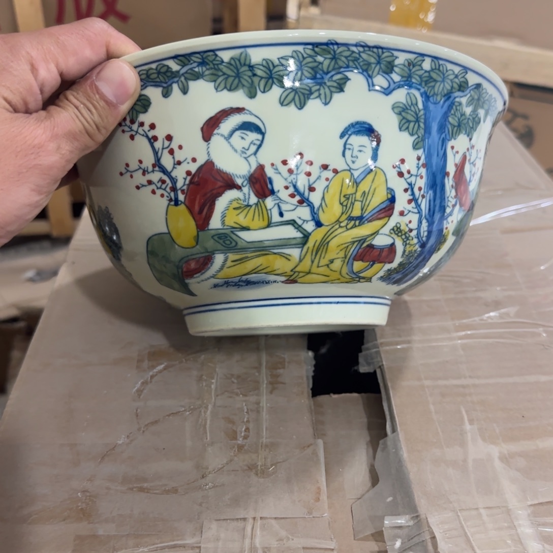 手绘瓷器全部处理