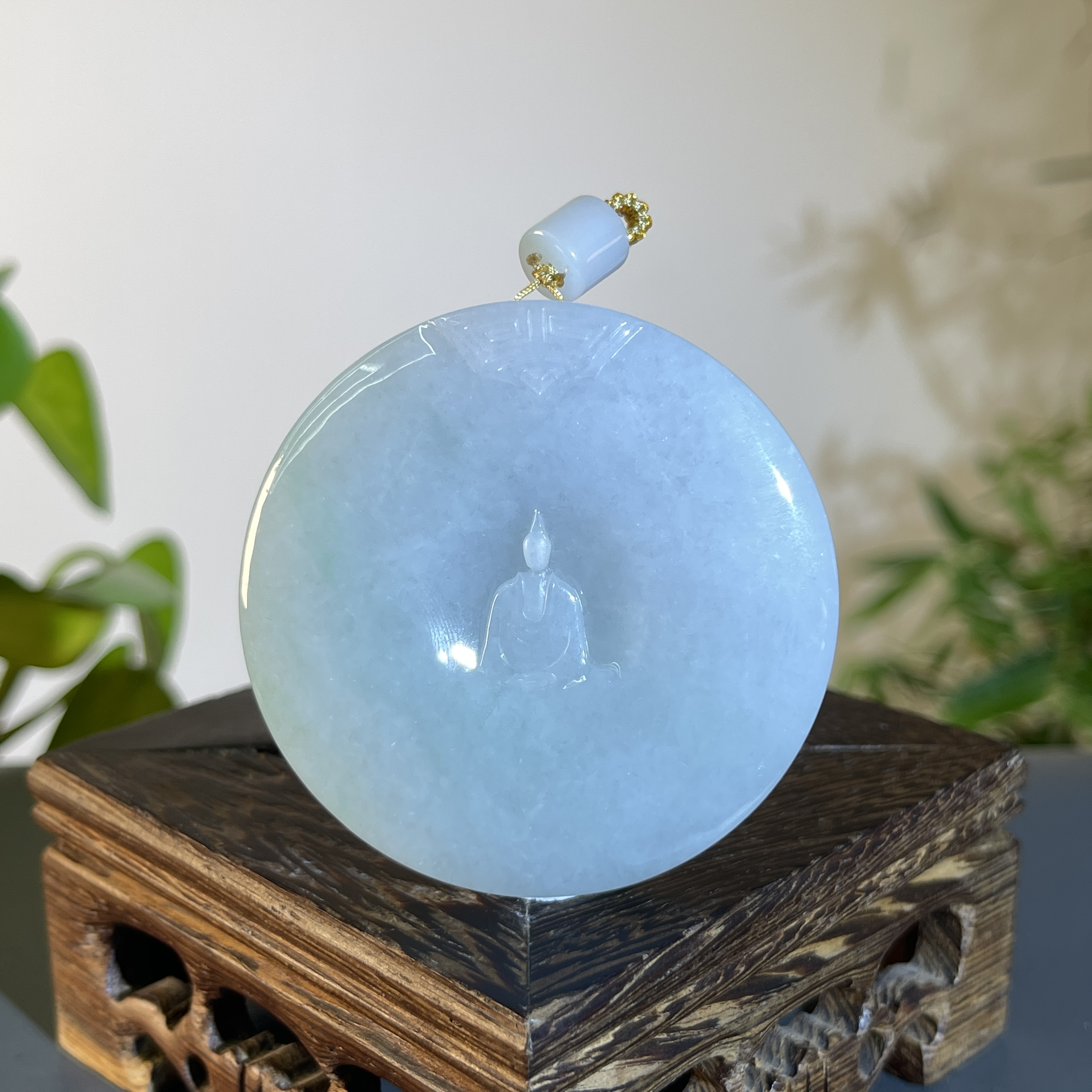 JCB29-121 天然缅甸A货翡翠   无相悟道