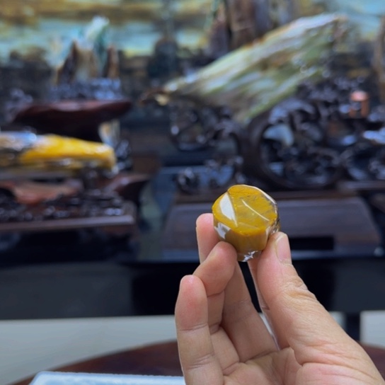 硅化玉挂件未镶嵌