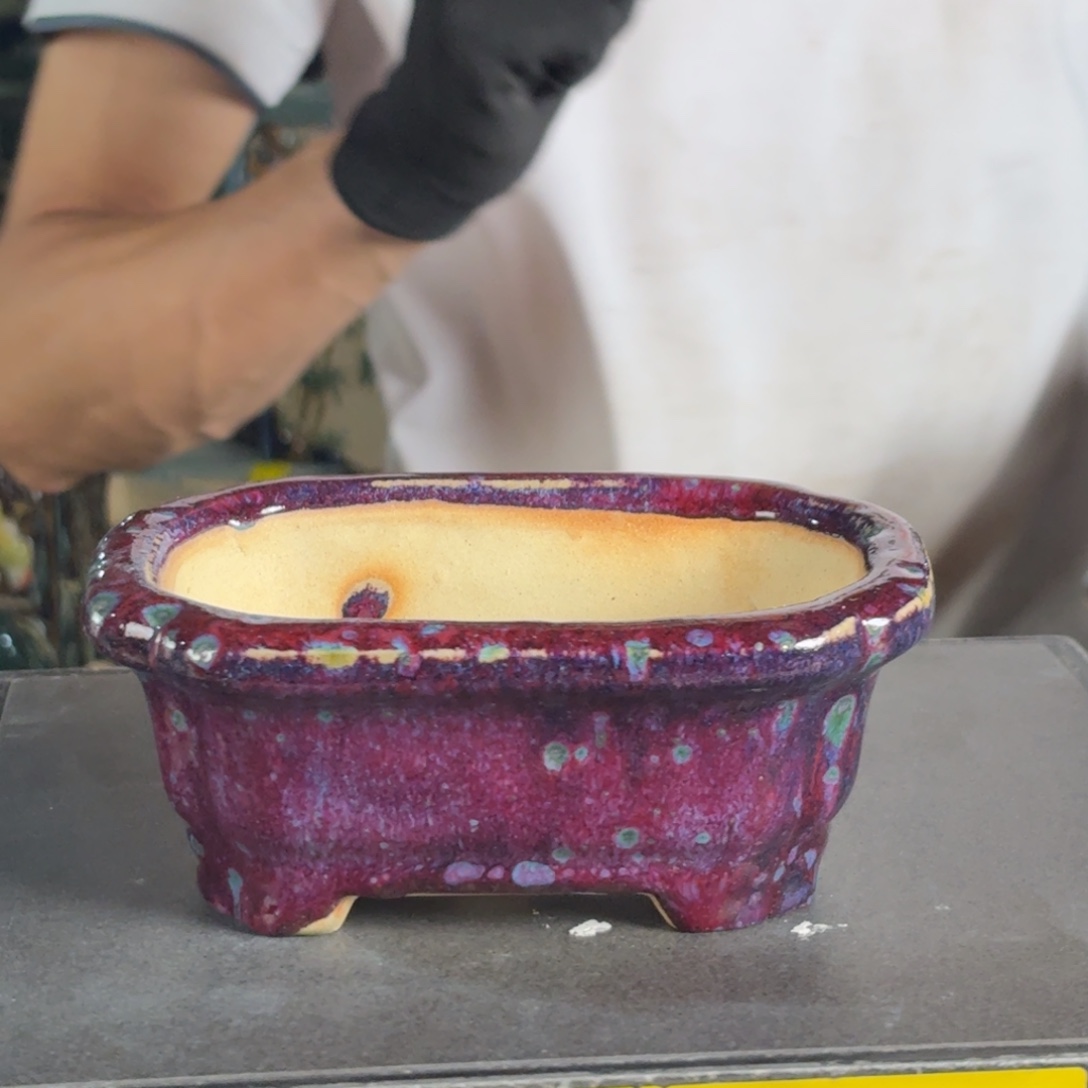 一风堂石湾花盆 内15*10*6 微瑕