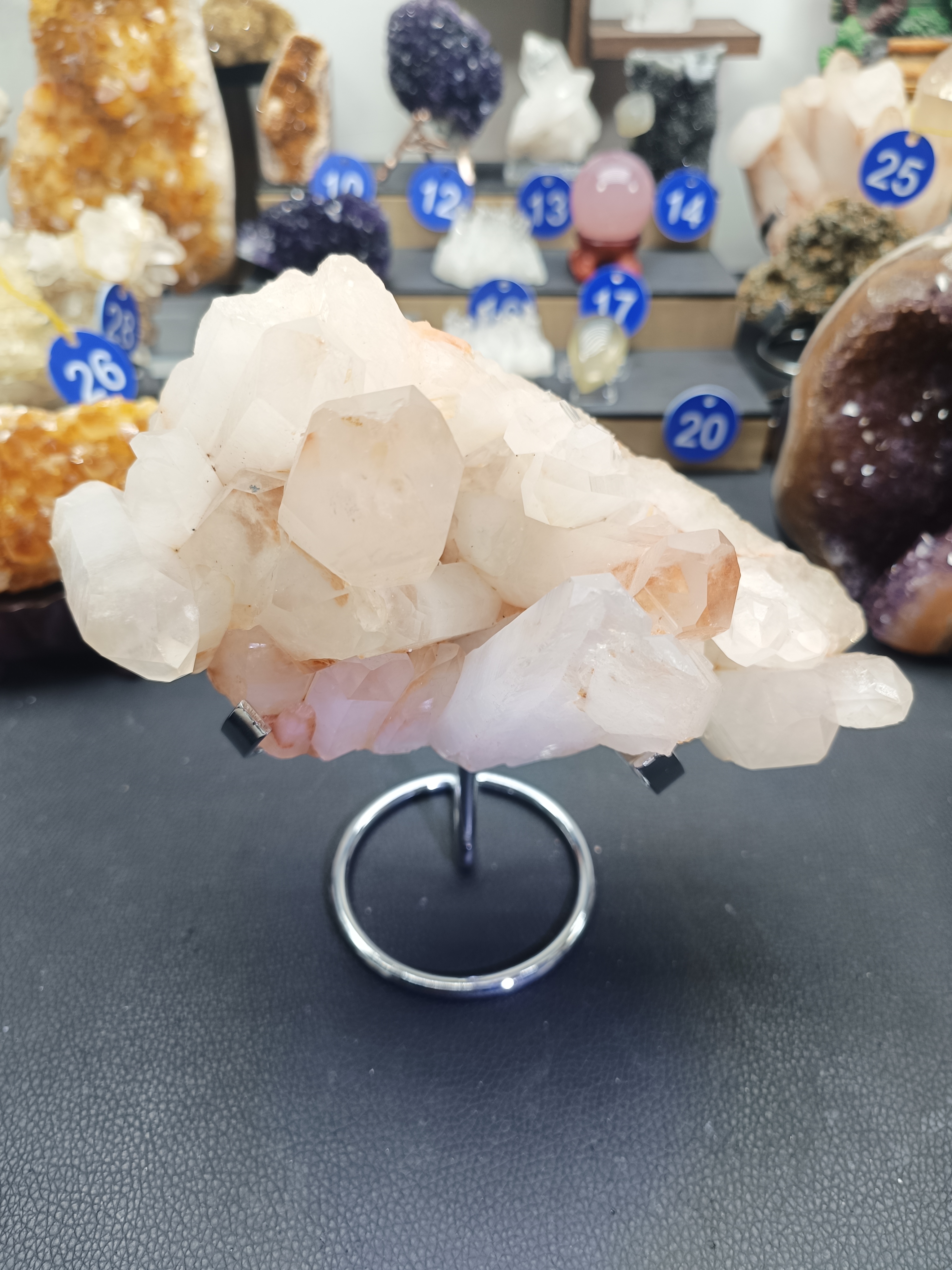 天然水晶簇摆件   矿标   桌面摆件