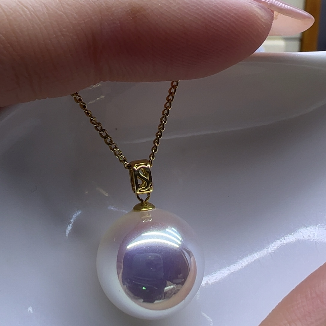 吊坠(赠链)淡水珍珠18K金镶嵌