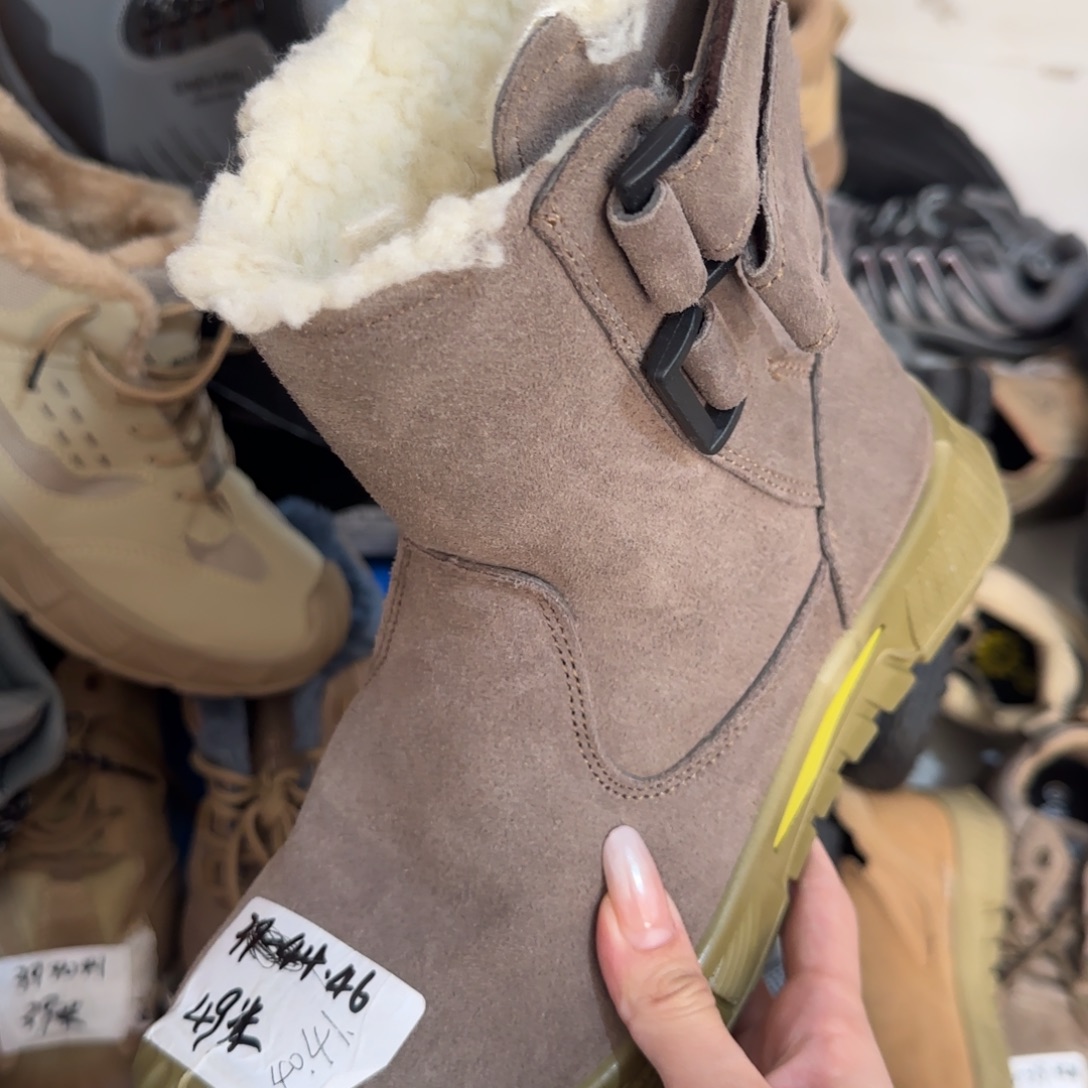 41码羊毛半靴防烫实心底