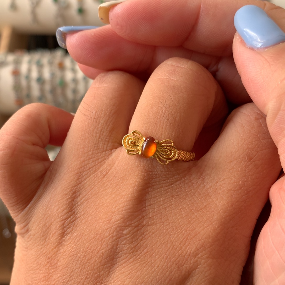 翡翠银S925镶嵌耳饰戒指