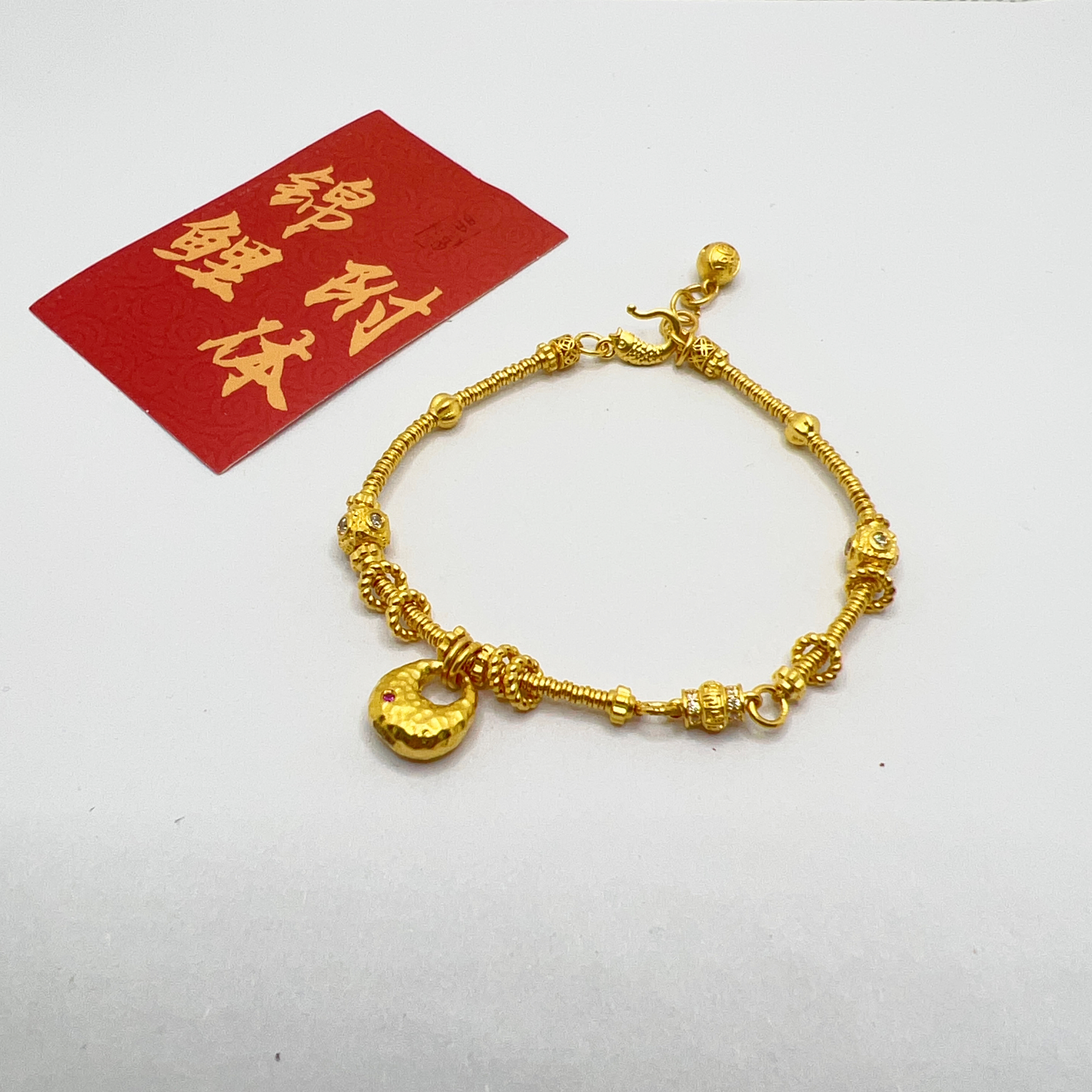 足金999 黄金投资金 卡1.8碎金 14.5手围 13.05 克