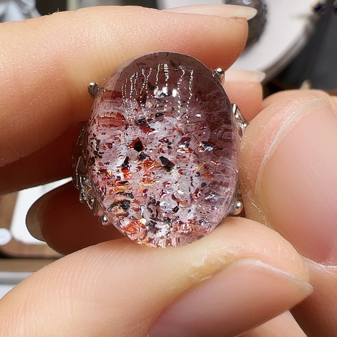 水晶珠宝半成品银S925镶嵌