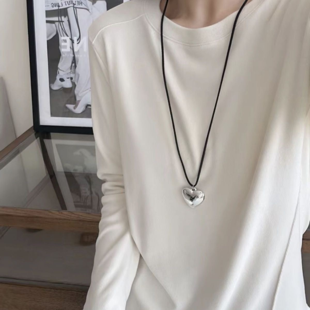 洋气保暖磨毛糯米绒打底春秋必备基础不挑人鱼骨收腰穿衣显瘦款