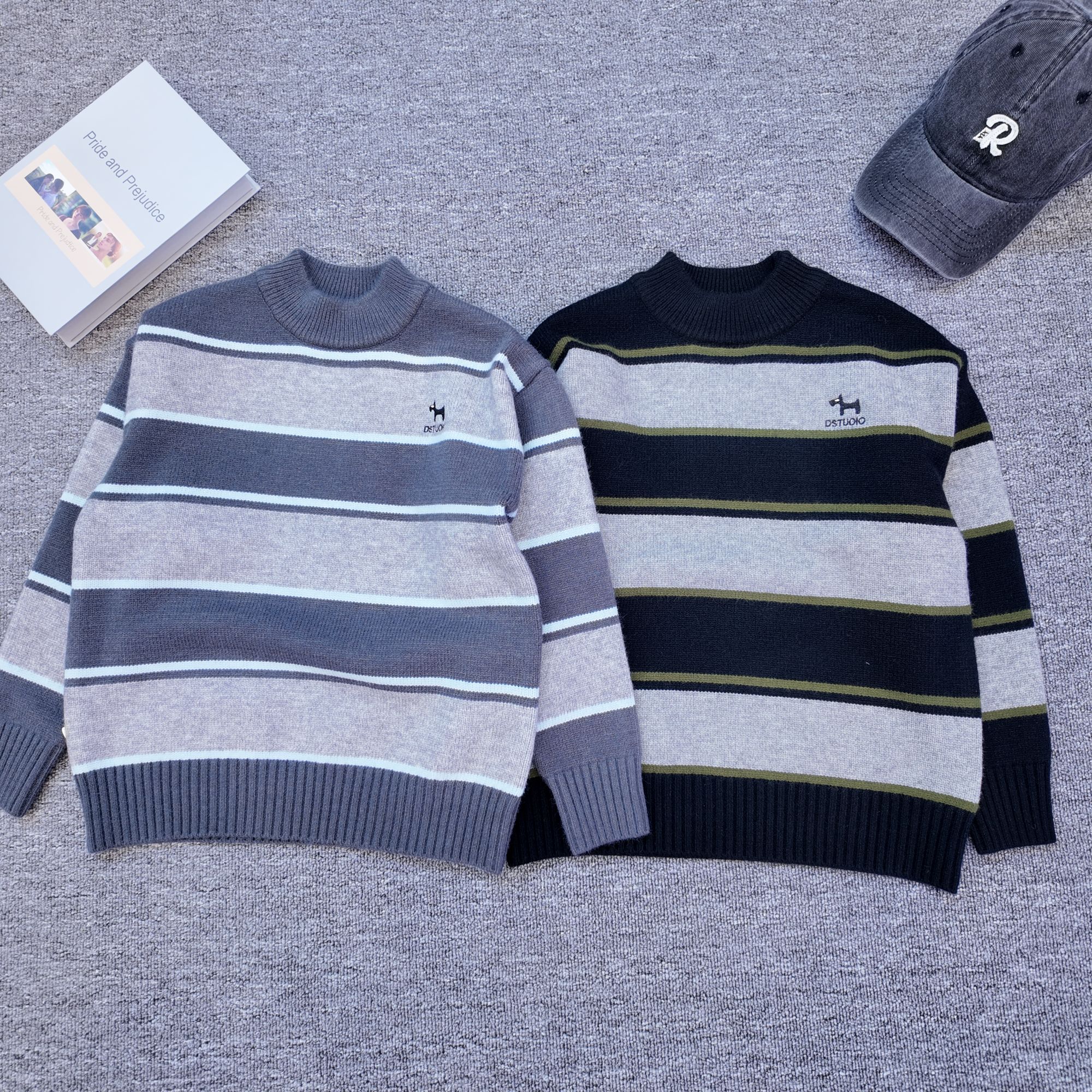 【小哥童装】秋冬男童圆领毛衣打底衫加厚上衣毛衫中大童上衣8823