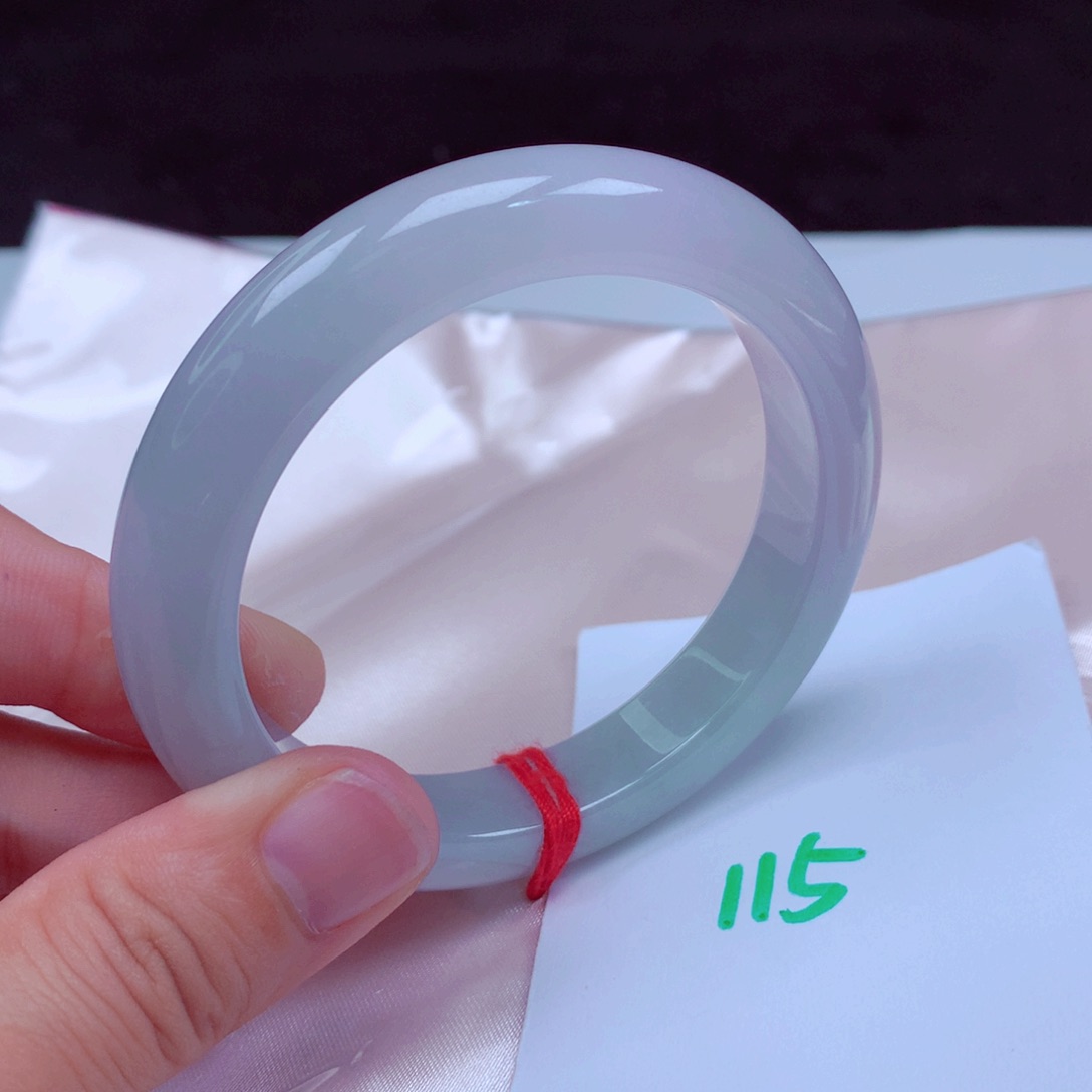 未镶嵌手镯翡翠缅甸天然A货翡翠手镯55.6