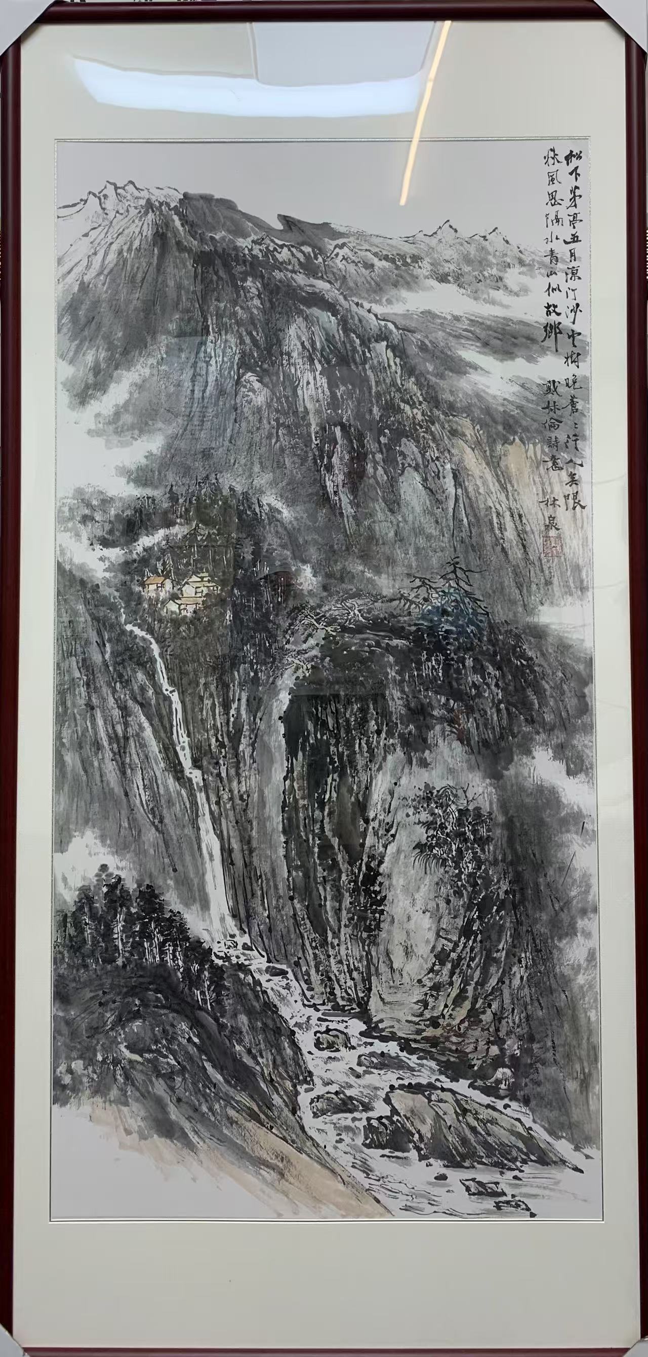 四尺整张竖幅山水