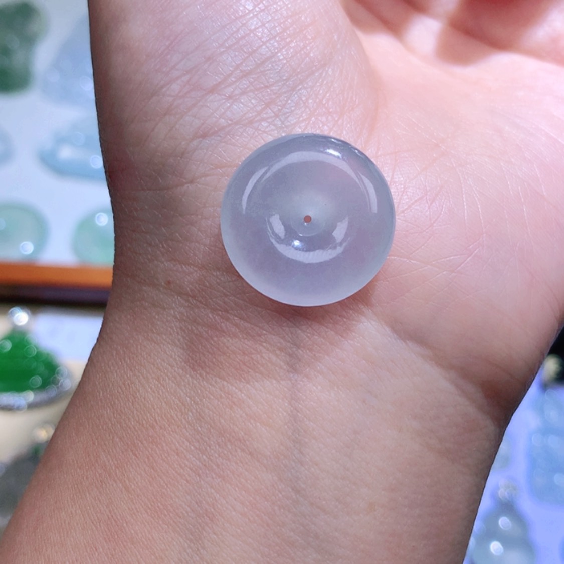 【闪购商品】翡翠颈饰未镶嵌平安扣