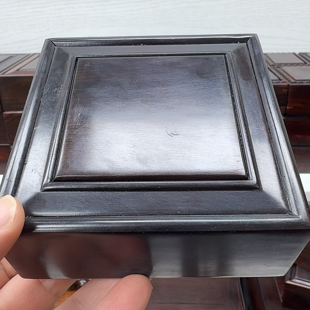 木紫光檀手镯盒一个