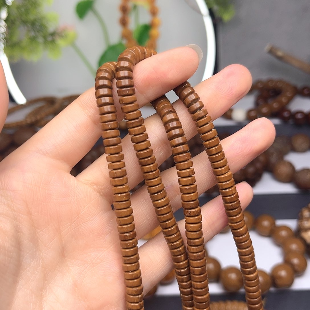 紫金鼠手串【福利款】紫金鼠实心药片脖挂长串纯肉6*3