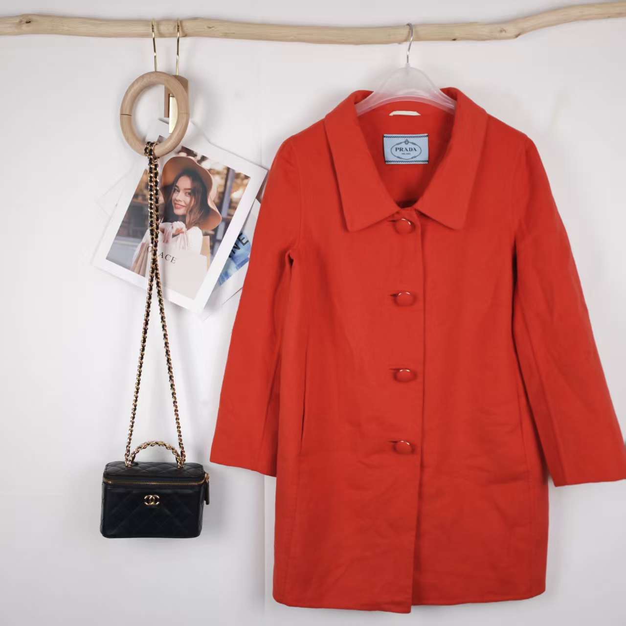 99新 Prada/普拉达 海囤K/普拉达上衣/36码/da158009
