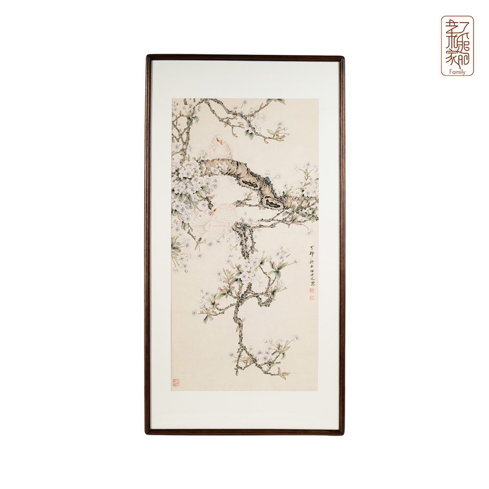0-15版 《白鸽梨花》高精复原画 挂画