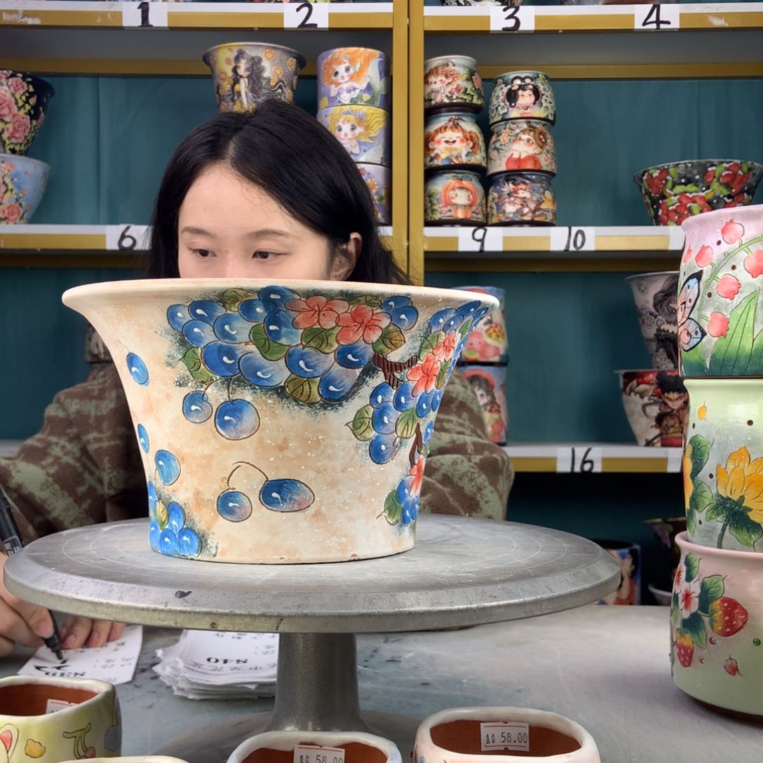 罐景德镇手工瑕疵839