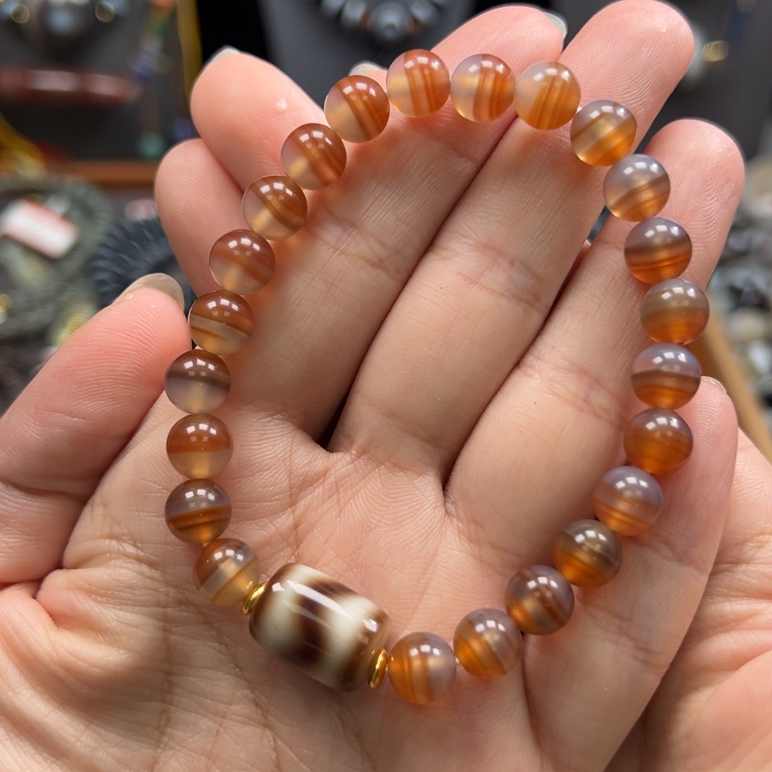 玛瑙/玉髓未镶嵌手链