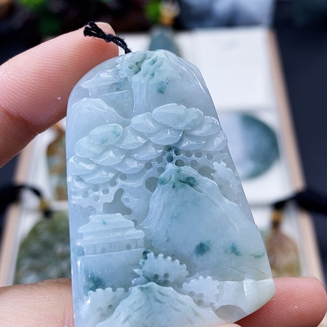 颈饰未镶嵌翡翠缅甸翡翠a货