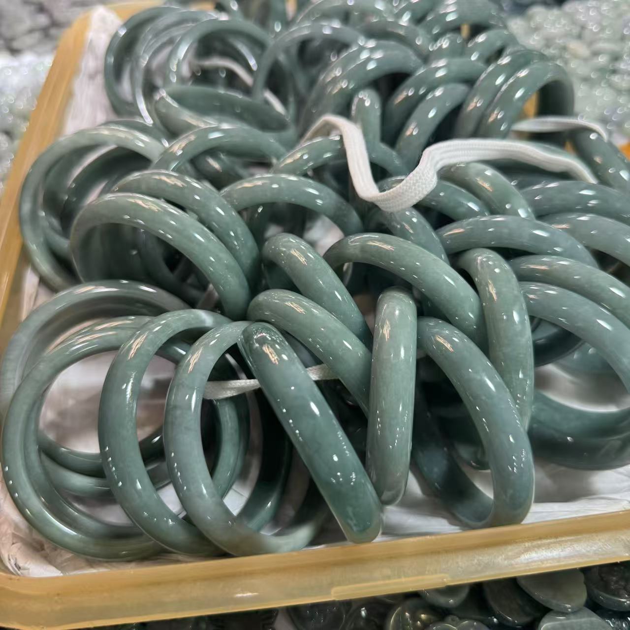 天然A货翡翠手镯-c665-多样性发一