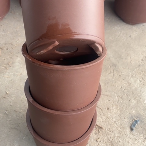 紫砂花盆50-4。     15.5-11.5