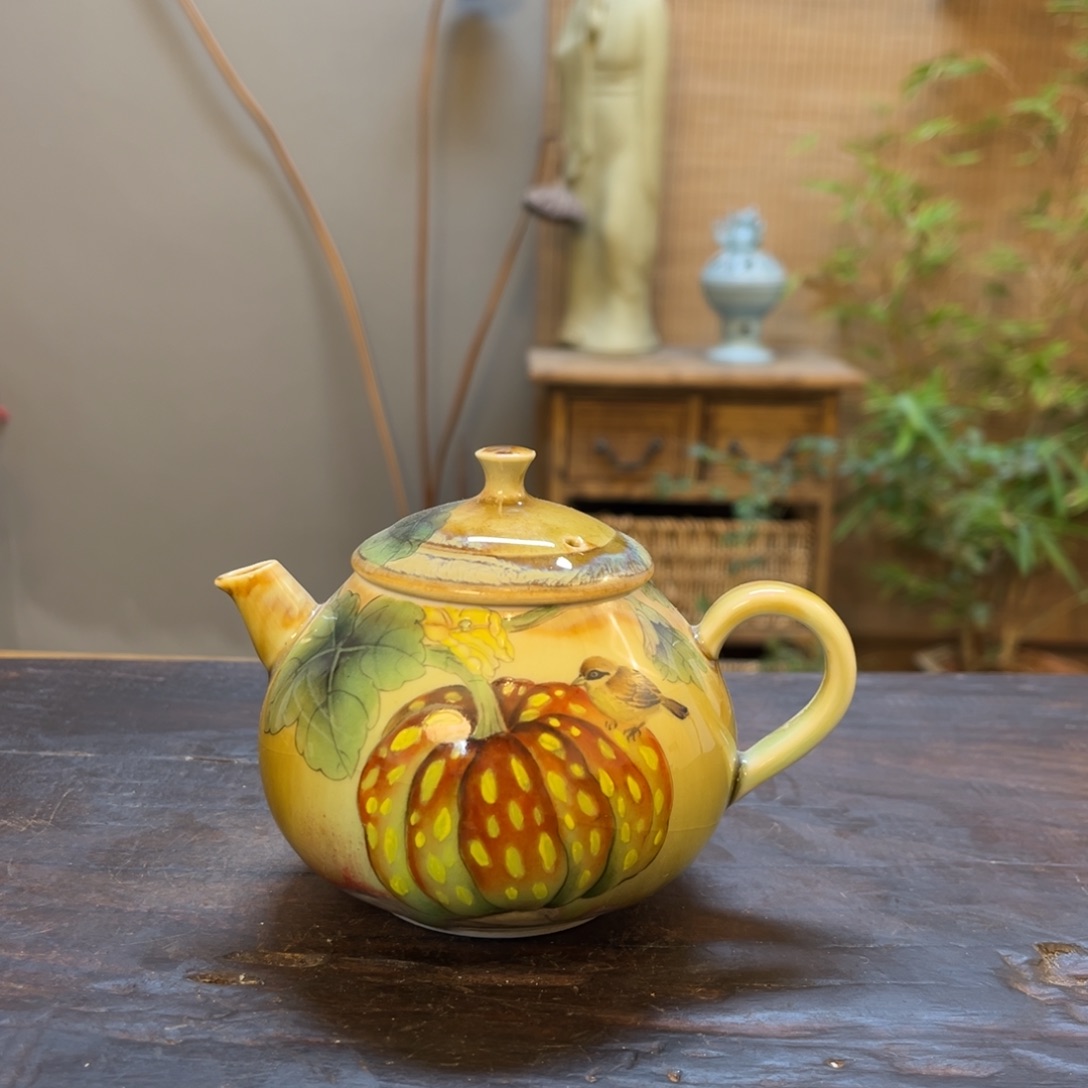 杯柴烧手工手绘陶瓷