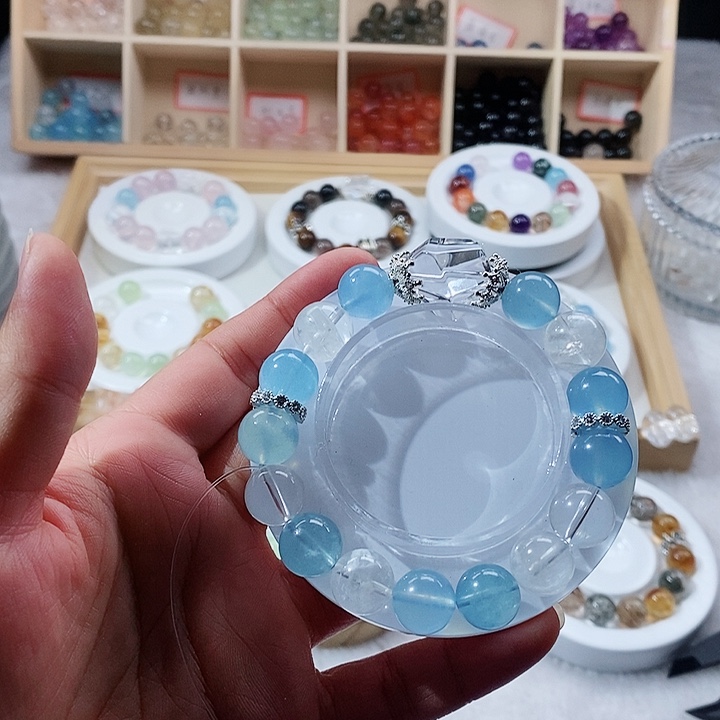 水晶手串未镶嵌天然水晶