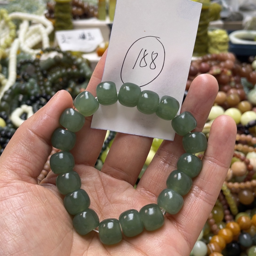 蛇纹石玉手链未镶嵌