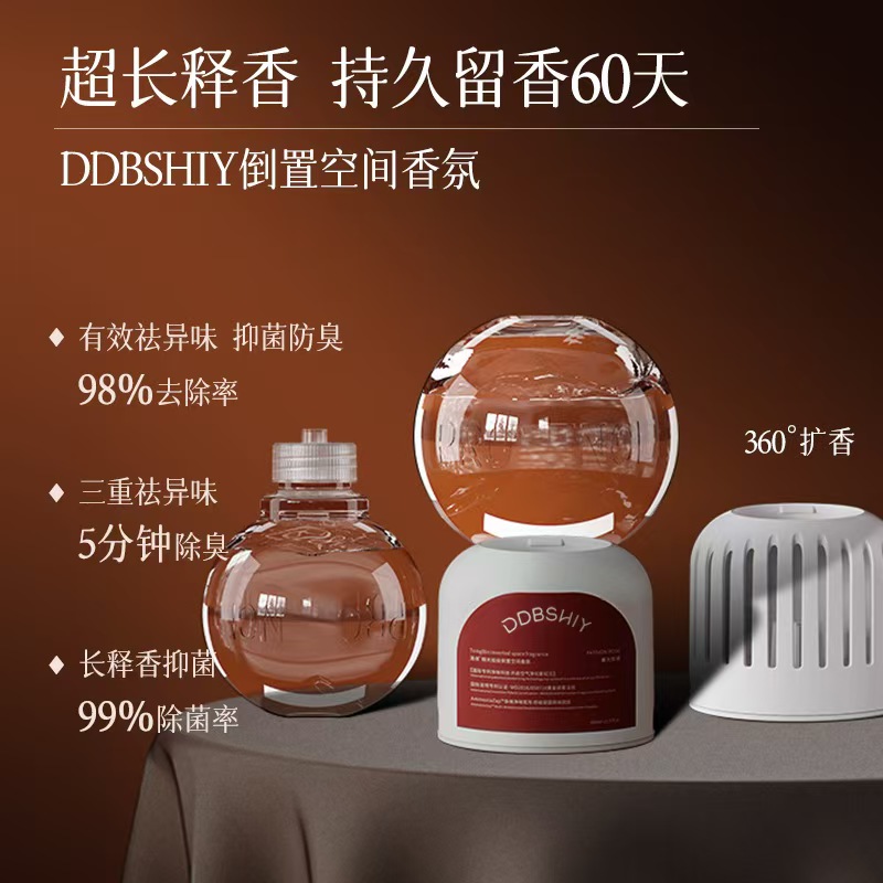 倒置香氛家用卧室持久留香卫生间除臭除异味香薰厕所车载汽车