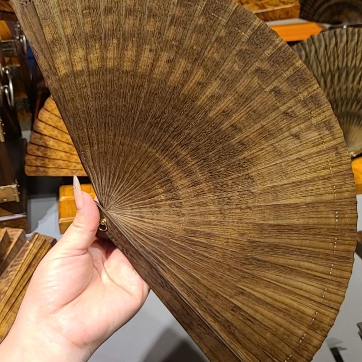 扇子20小叶桢楠金丝楠木苏扇阴沉（不带礼盒）