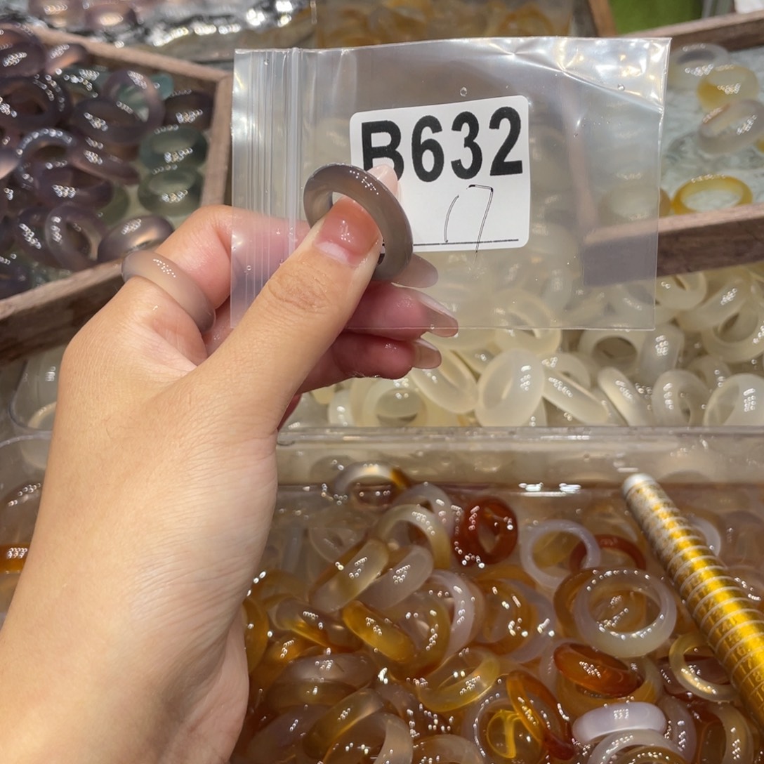 玛瑙/玉髓未镶嵌戒指632