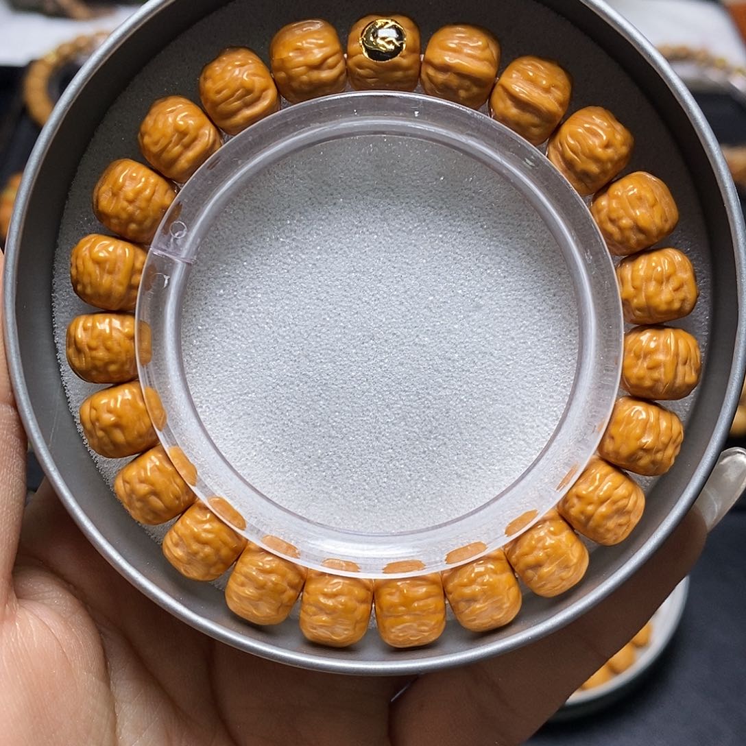 猴头核桃手串金标超小蛤蟆头尺寸 10+全品单号355号