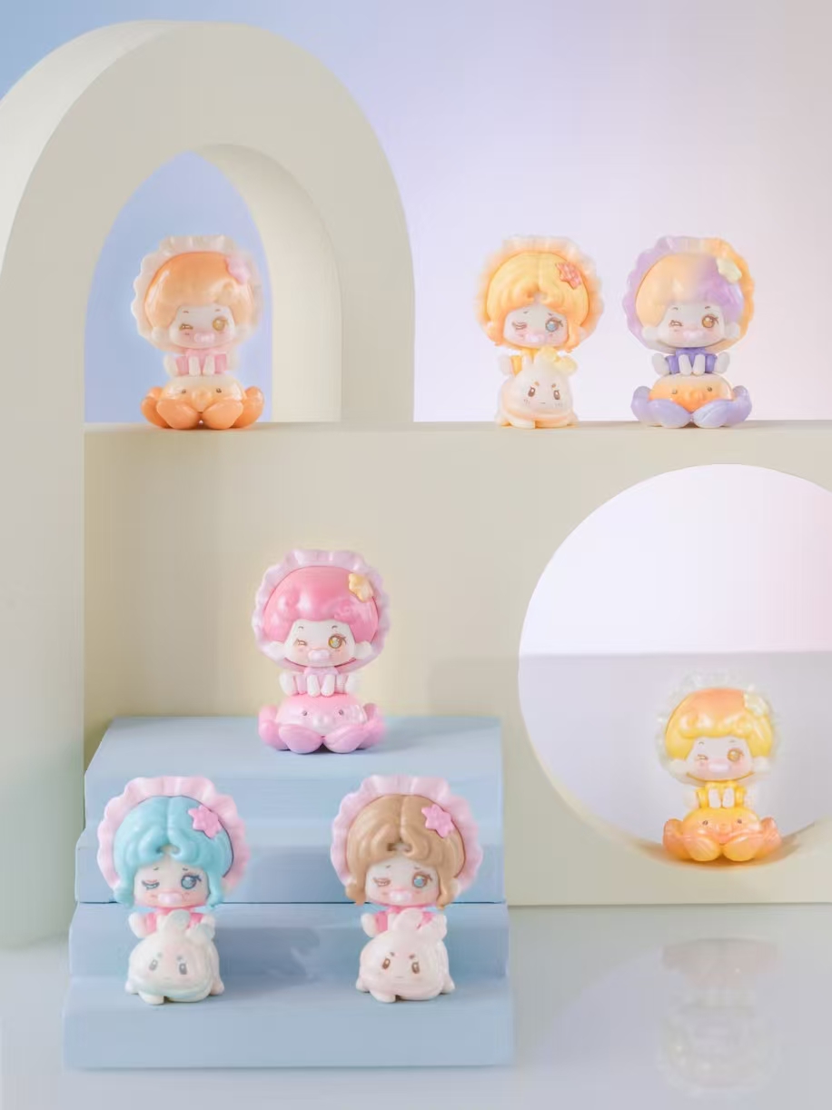 MLKUKU幻彩泡泡糖潮玩萌粒摆件