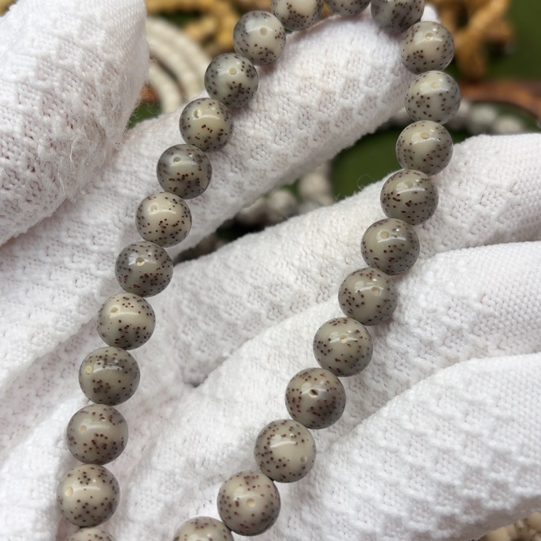 星月菩提吊坠9圆灰冰料金银标手持