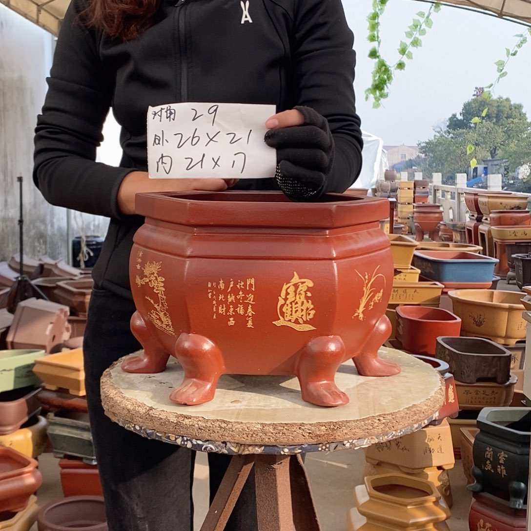紫砂花盆紫砂花盆