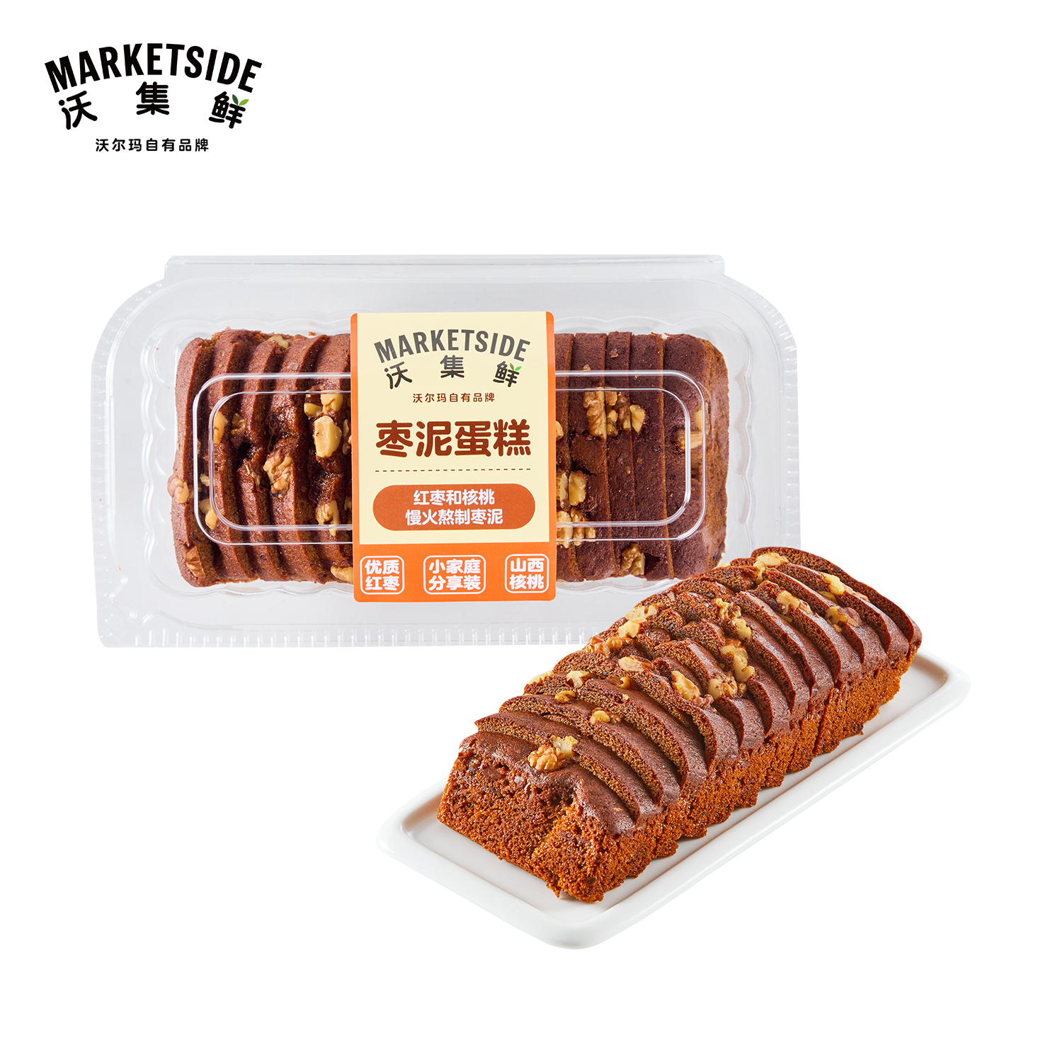 沃集鲜 枣泥蛋糕 约290g/盒