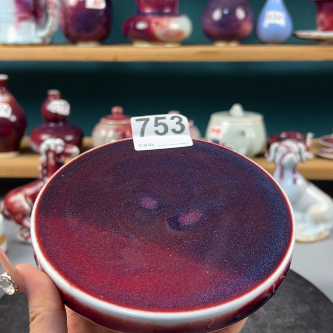 瓷片微瑕壶承纯手工