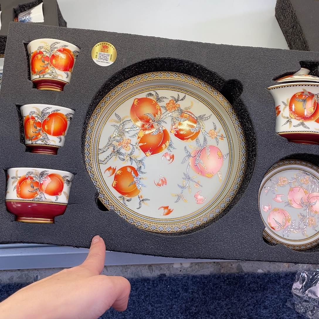 陶景德陶瓷盖碗茶具