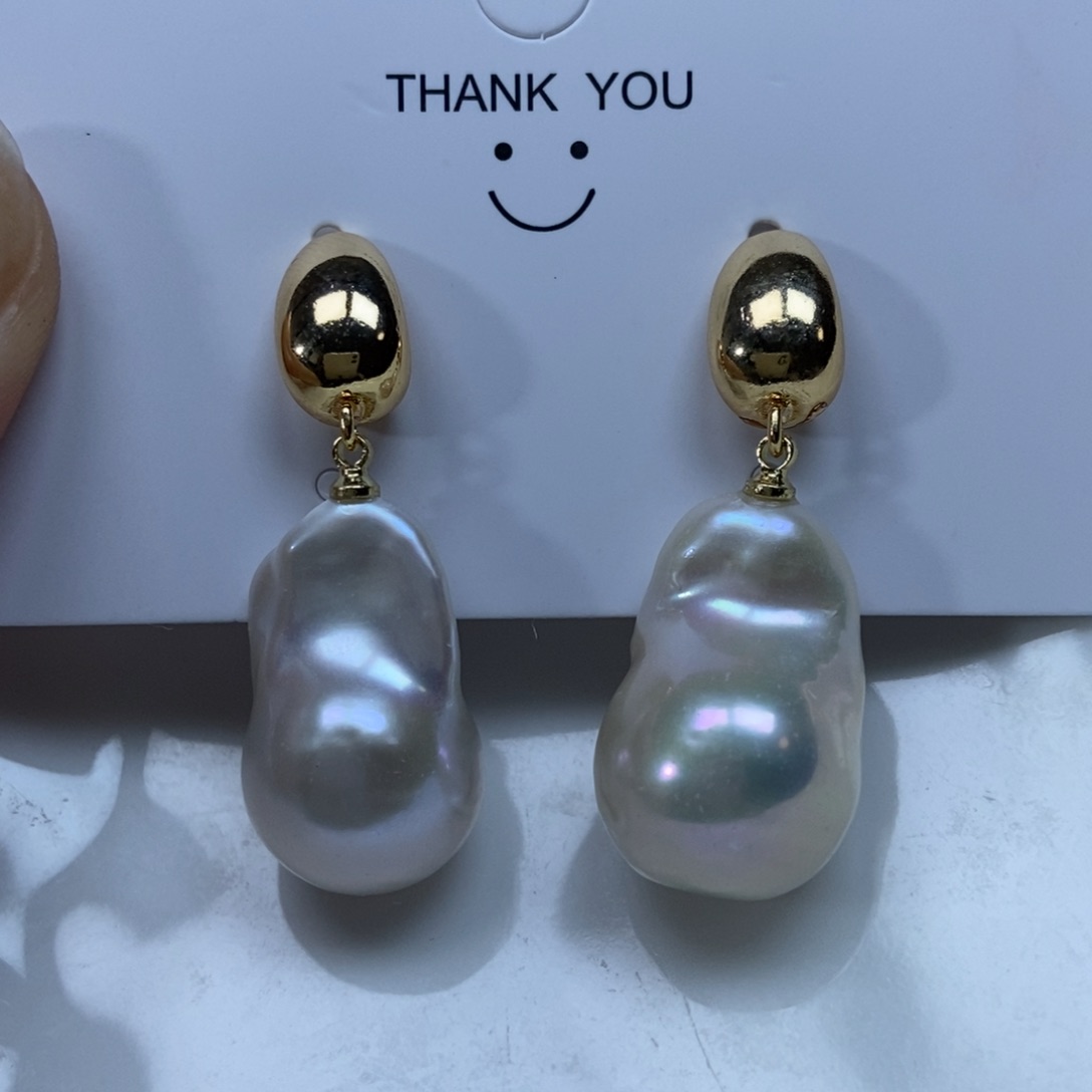 淡水珍珠耳环合金特价701