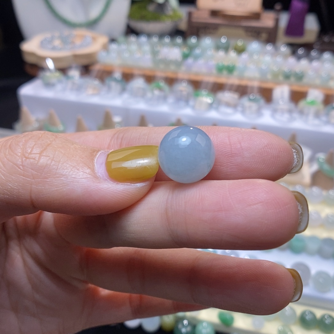 翡翠未镶嵌颈饰12.9冰蓝