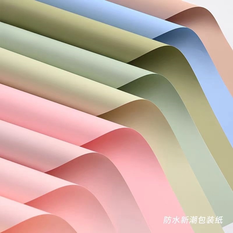 【1帮1】8丝防水新潮纸加厚韩风纸鲜花艺包装纸包花材料花店资材