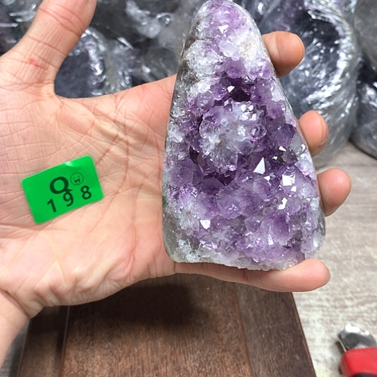 紫晶大型摆件（非配饰）9K金镶嵌