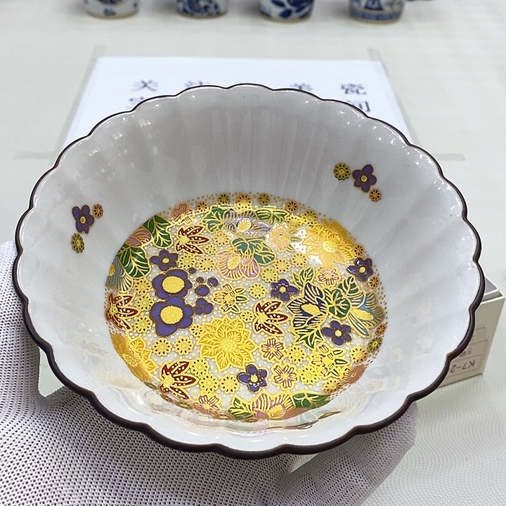 摆件进口瓷器九谷