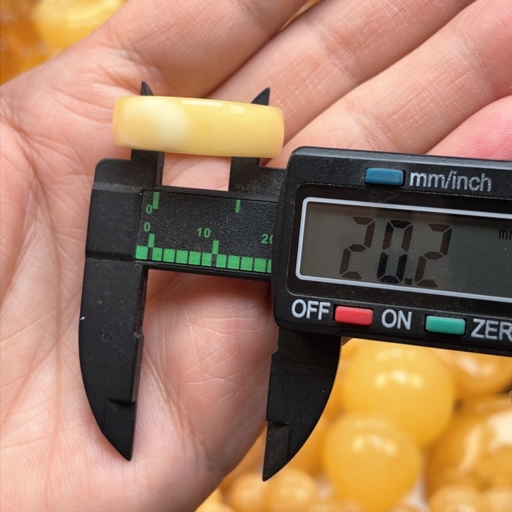 蜜蜡裸石未镶嵌蜜蜡戒指